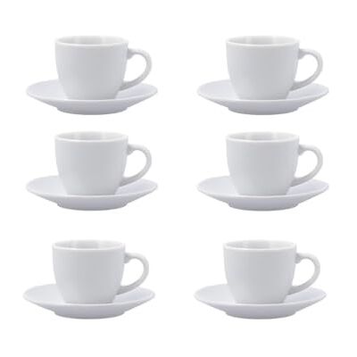 Ensemble de 6 tasses en porcelaine New Renova Quid - Blanc Ensemble de 6 tasses en porcelaine New Renova Quid - Blanc