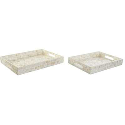 DKD Home Decor Ensemble de plateaux, Standard DKD Home Decor Ensemble de plateaux, Standard
