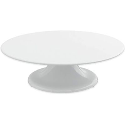 Thermohauser Plateau à gâteau rond de 32 cm x 10 cm avec pied rotatif, blanc Thermohauser Plateau à gâteau rond de 32 cm x 10 cm avec pied rotatif, blanc