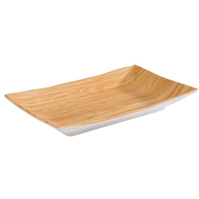 APS 84806 Plateau en mélamine aspect bambou/blanc 21 x 13 cm Hauteur 3 cm APS 84806 Plateau en mélamine aspect bambou/blanc 21 x 13 cm Hauteur 3 cm