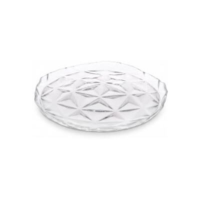 Pasabahce Estrella Lot de 6 assiettes à fruits en verre, 20 cm, transparentes, design moderne et élégant Pasabahce Estrella Lot de 6 assiettes à fruits en verre, 20 cm, transparentes, design moderne et élégant