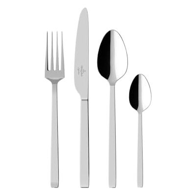 Villeroy & Boch La Classica Lot de 24 couverts en acier inoxydable pour 6 personnes 38 x 27 x 6 cm Villeroy & Boch La Classica Lot de 24 couverts en acier inoxydable pour 6 personnes 38 x 27 x 6 cm