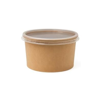 Vertduree Pots Alimentaires Kraft avec Couvercle Transparent – Jetables pour Soupe, Glace, Plats à Emporter – 3 Tailles – Lot de 50, 100, 500 – Couvercle PP – Diamètre 117 mm (50, 240 ml – 8 oz – Ø117 mm) Vertduree Pots Alimentaires Kraft avec Couvercle Transparent – Jetables pour Soupe, Glace, Plats à Emporter – 3 Tailles – Lot de 50, 100, 500 – Couvercle PP – Diamètre 117 mm (50, 240 ml – 8 oz – Ø117 mm)