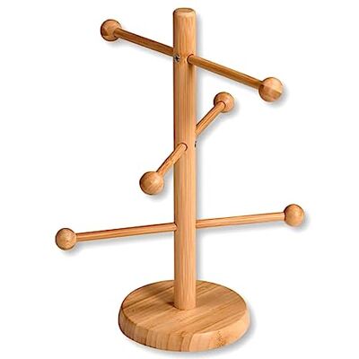 Support à Pretzels en Bambou Kesper - 6 bras, 37cm - Style Bavarois Support à Pretzels en Bambou Kesper - 6 bras, 37cm - Style Bavarois