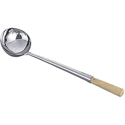 JADE TEMPLE Louche pour Wok, Rond, Acier Inoxydable, Argent, Acier Inoxydable, Silber, 56 x 34 x 41 cm JADE TEMPLE Louche pour Wok, Rond, Acier Inoxydable, Argent, Acier Inoxydable, Silber, 56 x 34 x 41 cm
