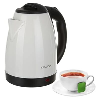 KASANOVA Bouilloire 1,8 l, acier blanc KASANOVA Bouilloire 1,8 l, acier blanc