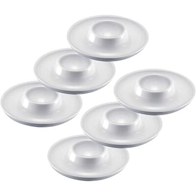 Westmark 6 Coquetiers, Ronds, Empilables, ø 10 cm, Plastique de qualité supérieure, Punto, Blanc, 206222E3 Westmark 6 Coquetiers, Ronds, Empilables, ø 10 cm, Plastique de qualité supérieure, Punto, Blanc, 206222E3