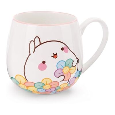 NICI Mug MOLANG avec fleur arc-en-ciel 400ml porcelaine 8x9cm blanc Gobelet Tasse à thé Tasse à café Tasse en porcelaine avec anse pour boissons froides et chaudes super idée cadeau NICI Mug MOLANG avec fleur arc-en-ciel 400ml porcelaine 8x9cm blanc Gobelet Tasse à thé Tasse à café Tasse en porcelaine avec anse pour boissons froides et chaudes super idée cadeau