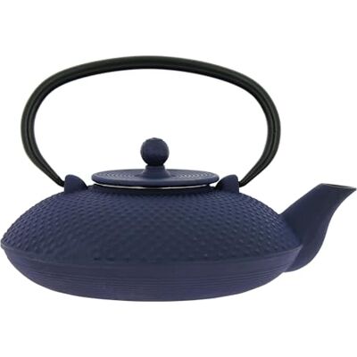 MENASTYL NOVASTYL Théière en fonte Fuji bleue 0,8L Inspiré de l'art japonais 7321629 MENASTYL NOVASTYL Théière en fonte Fuji bleue 0,8L Inspiré de l'art japonais 7321629