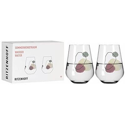 RITZENHOFF 3621002 Summer wendtraum Lot de 2 verres à eau en cristal 540 ml RITZENHOFF 3621002 Summer wendtraum Lot de 2 verres à eau en cristal 540 ml