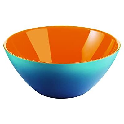 Guzzini Boîte My Fusion Bleu/Orange, Ø20 x H 8,5 cm Guzzini Boîte My Fusion Bleu/Orange, Ø20 x H 8,5 cm