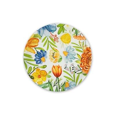 Excelsa Blooming Lot de 6 assiettes à pizza, diamètre 31 cm, porcelaine, multicolore Excelsa Blooming Lot de 6 assiettes à pizza, diamètre 31 cm, porcelaine, multicolore