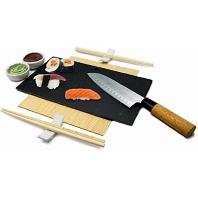 NERTHUS FIH 357 set sushi porcelaine accessoires sushi couteau présentation NERTHUS FIH 357 set sushi porcelaine accessoires sushi couteau présentation