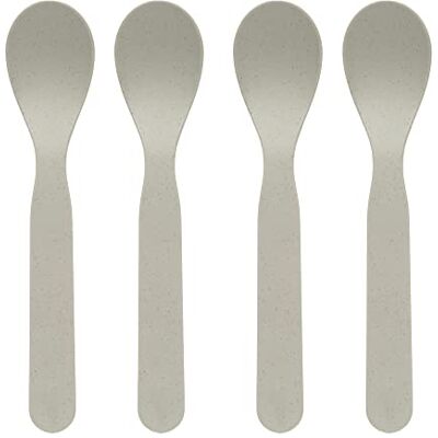 Lässig Set de cuillères pour enfants (4 pcs.) Couverts pour enfants sans mélamine, sans BPA, pour lave-vaisselle/Spoon Set 4 pcs. PP/Cellulose Uni warm grey Lässig Set de cuillères pour enfants (4 pcs.) Couverts pour enfants sans mélamine, sans BPA, pour lave-vaisselle/Spoon Set 4 pcs. PP/Cellulose Uni warm grey