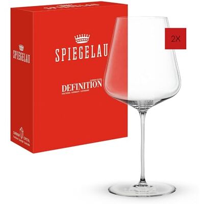 Spiegelau & Nachtmann 1350165 Definition, Lot de 2 verres à Bordeaux en cristal 750 ml Spiegelau & Nachtmann 1350165 Definition, Lot de 2 verres à Bordeaux en cristal 750 ml