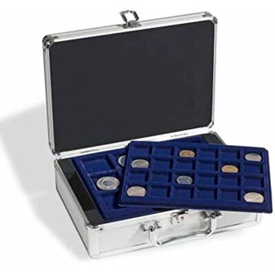 Leuchtturm 306206 Coffret à Monnaie Cargo S 6 INCL. 6 Plateaux pour 112 pièces diverses jusqu'à 48 mm Ø 292 x 97 x 213 mm Leuchtturm 306206 Coffret à Monnaie Cargo S 6 INCL. 6 Plateaux pour 112 pièces diverses jusqu'à 48 mm Ø 292 x 97 x 213 mm