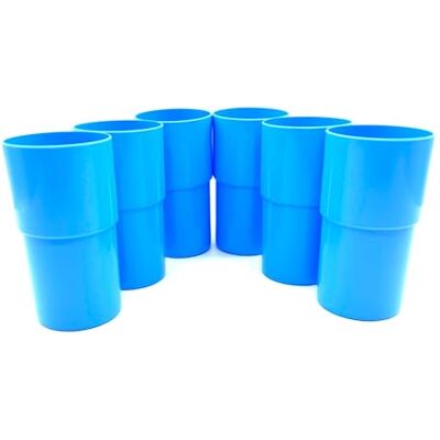 Kimmel Lot de 6 gobelets de 330 ml, bleu clair Kimmel Lot de 6 gobelets de 330 ml, bleu clair