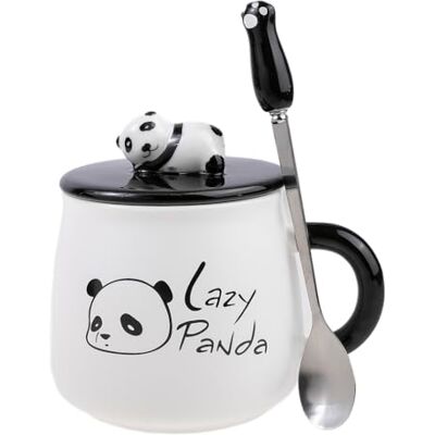 lachineuse TASSE COLLECTION PANDA PANDA PARESSEUX Avec Couvercle et Cuillère Contenance : lachineuse TASSE COLLECTION PANDA PANDA PARESSEUX Avec Couvercle et Cuillère Contenance :