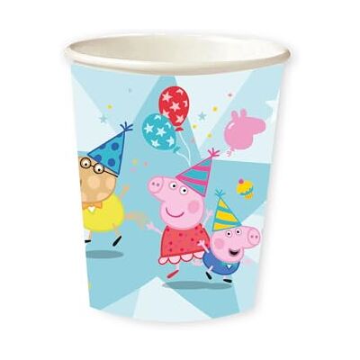amscan Peppa Pig 9918340-66 Lot de 8 gobelets en carton pour fête d'anniversaire d'enfant amscan Peppa Pig 9918340-66 Lot de 8 gobelets en carton pour fête d'anniversaire d'enfant