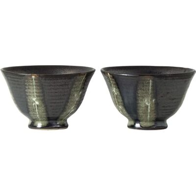 JADE TEMPLE Lot de 2 bols à miso, en céramique, capacité 330 ml JADE TEMPLE Lot de 2 bols à miso, en céramique, capacité 330 ml