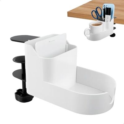 xyuayamz Porte-gobelet de table, porte-bouteille de table, anti-déversement, réglable, porte-gobelet de bureau, multifonction porte-gobelets pour maison et bureau, 1 pièces, blanc xyuayamz Porte-gobelet de table, porte-bouteille de table, anti-déversement, réglable, porte-gobelet de bureau, multifonction porte-gobelets pour maison et bureau, 1 pièces, blanc