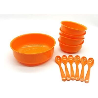 Kimmel Ensemble de bols à compote Bol à dessert Vaisselle en plastique pour enfants Vaisselle en plastique Pour camping, pique-nique, extérieur Kimmel Ensemble de bols à compote Bol à dessert Vaisselle en plastique pour enfants Vaisselle en plastique Pour camping, pique-nique, extérieur