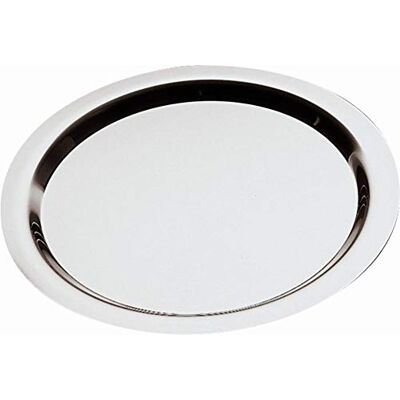 Vaisselle en Acier Inoxydable APS - Diamètre 38cm - Hauteur 2cm - Diamètre intérieur 30cm Vaisselle en Acier Inoxydable APS - Diamètre 38cm - Hauteur 2cm - Diamètre intérieur 30cm