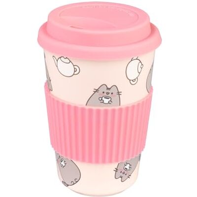 Grupo Erik Gobelet Pusheen avec Couvercle en Silicone, Tasse Céramique 400ml Gobelet Céramique Enfant, Mug Isotherme Grupo Erik Gobelet Pusheen avec Couvercle en Silicone, Tasse Céramique 400ml Gobelet Céramique Enfant, Mug Isotherme