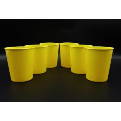Kimmel Lot de 6 gobelets jaunes de 180 ml Kimmel Lot de 6 gobelets jaunes de 180 ml