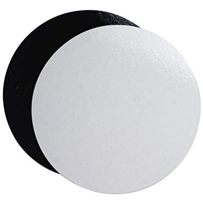 Extiff Lot de 10 supports à gâteaux dans des boîtes de couleur et taille au choix (noir/blanc, 26 cm) Extiff Lot de 10 supports à gâteaux dans des boîtes de couleur et taille au choix (noir/blanc, 26 cm)