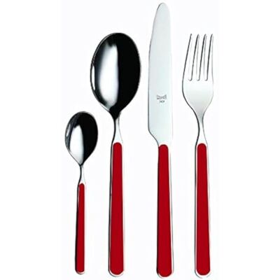 Set de couverts Millenium Rouge 24 pièces - Ustensiles de cuisine Set de couverts Millenium Rouge 24 pièces - Ustensiles de cuisine