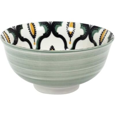 HOME DECO FACTORY , KA5585 Bol en céramique Mandala vert, idéal pour apéritifs et bonbons, pratique et élégant, lavable au lave-vaisselle, taille D12 cm, couleur, 12 cm HOME DECO FACTORY , KA5585 Bol en céramique Mandala vert, idéal pour apéritifs et bonbons, pratique et élégant, lavable au lave-vaisselle, taille D12 cm, couleur, 12 cm