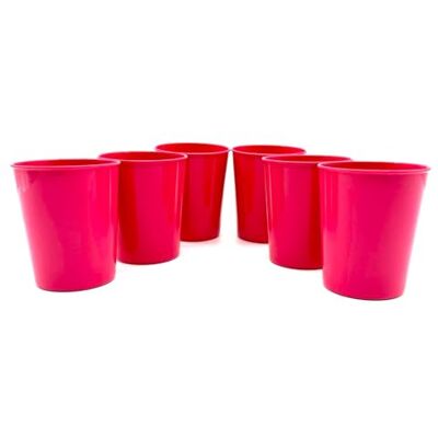 Kimmel Lot de 6 gobelets de 180 ml, fuchsia Kimmel Lot de 6 gobelets de 180 ml, fuchsia