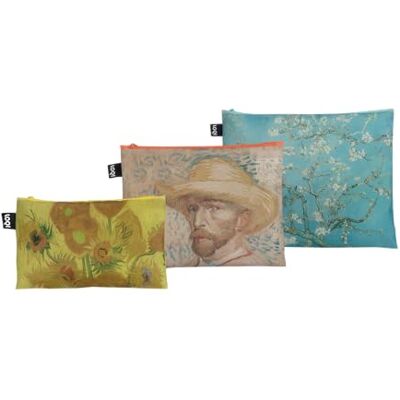 LOQI Museum Van Gogh Tournesols, autoportrait avec chapeau de paille, poches zippées en fleurs d'amandier, multicolore, Museum Van Gogh Tournesols, autoportrait avec chapeau de paille, poches LOQI Museum Van Gogh Tournesols, autoportrait avec chapeau de paille, poches zippées en fleurs d'amandier, multicolore, Museum Van Gogh Tournesols, autoportrait avec chapeau de paille, poches