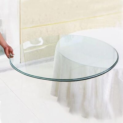 Pealihuy Plateau de table rond en verre, plateau rond en verre trempé for table de patio, plateau de table en verre biseauté, 40 cm, 50 cm, 80 cm, 90 cm, for table basse, table à manger, plaque de verre lisse( Pealihuy Plateau de table rond en verre, plateau rond en verre trempé for table de patio, plateau de table en verre biseauté, 40 cm, 50 cm, 80 cm, 90 cm, for table basse, table à manger, plaque de verre lisse(