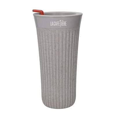 La Cafetière La Cafetiere Tasse à café réutilisable « The Beanie », tasse de voyage isotherme avec poignée confortable et étanche, 90 % de coques de café recyclées, 450 ml La Cafetière La Cafetiere Tasse à café réutilisable « The Beanie », tasse de voyage isotherme avec poignée confortable et étanche, 90 % de coques de café recyclées, 450 ml