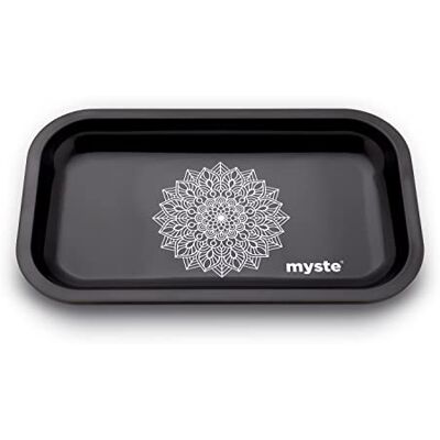 MYSTE Plateau à roulettes 27 cm x 16 cm (mandala) MYSTE Plateau à roulettes 27 cm x 16 cm (mandala)
