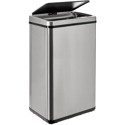WELL HOME MOBILIARIO & DECORACIÓN Poubelle intelligente sans pieds avec ouverture automatique ou contact manuel, 50 l, hauteur : 67,5 cm (x35,5 x 26), gris. WELL HOME MOBILIARIO & DECORACIÓN Poubelle intelligente sans pieds avec ouverture automatique ou contact manuel, 50 l, hauteur : 67,5 cm (x35,5 x 26), gris.