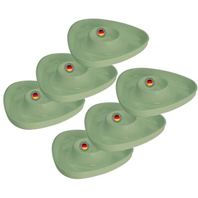 Westmark Lot de 6 coquetiers triangulaires empilables en plastique de qualité supérieure Tri Vert 207022EM Westmark Lot de 6 coquetiers triangulaires empilables en plastique de qualité supérieure Tri Vert 207022EM