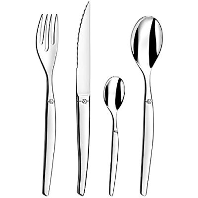Lou Laguiole Jet Ménagère 24 pièces, Inox, 26.5x13.7x7.0 cm Lou Laguiole Jet Ménagère 24 pièces, Inox, 26.5x13.7x7.0 cm