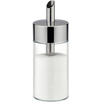 Tescoma Sucrier en verre Acier inoxydable brossé Idéal pour le sucre blanc et marron 150 ml Tescoma Sucrier en verre Acier inoxydable brossé Idéal pour le sucre blanc et marron 150 ml
