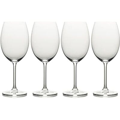 Mikasa Julie Lunettes de luxe en cristal sans plomb Transparent, Verre, transparent, 21.5 oz Mikasa Julie Lunettes de luxe en cristal sans plomb Transparent, Verre, transparent, 21.5 oz