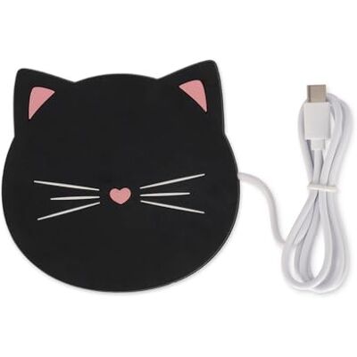 Legami Chauffe-tasse Usb, Warm it up, Thème Kitty, Idéal pour Tasses et verres à fond plat, Entrée USB Type-C Legami Chauffe-tasse Usb, Warm it up, Thème Kitty, Idéal pour Tasses et verres à fond plat, Entrée USB Type-C