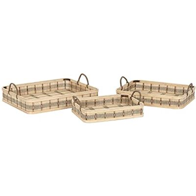 DKD Home Decor Ensemble de plateaux, Standard DKD Home Decor Ensemble de plateaux, Standard