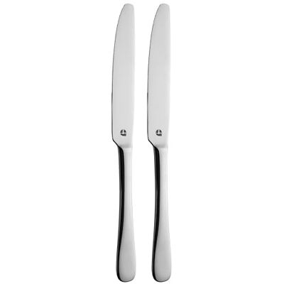 Grunwerg Windsor Carded Couteaux de table, acier inoxydable 18/0, lot de 2 Grunwerg Windsor Carded Couteaux de table, acier inoxydable 18/0, lot de 2