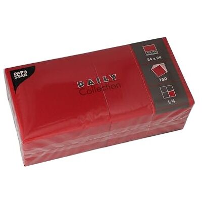 Serviettes cocktail Papstar - 240x240 mm - 3 plis - Lot de 3 Serviettes cocktail Papstar - 240x240 mm - 3 plis - Lot de 3