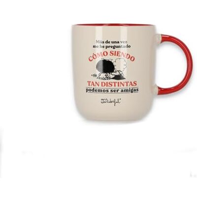 Mr. Wonderful Tasse Mafalda Comment être si différent, nous pouvons être si amies Mr. Wonderful Tasse Mafalda Comment être si différent, nous pouvons être si amies