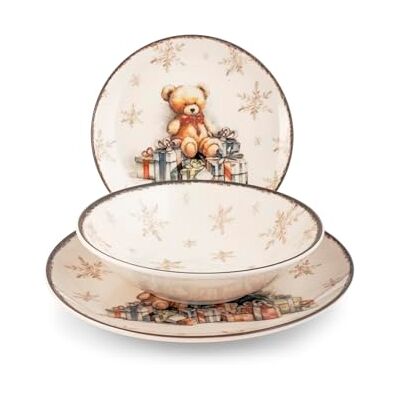 H&H Service de table de Noël 18 pièces majestic H&H Service de table de Noël 18 pièces majestic