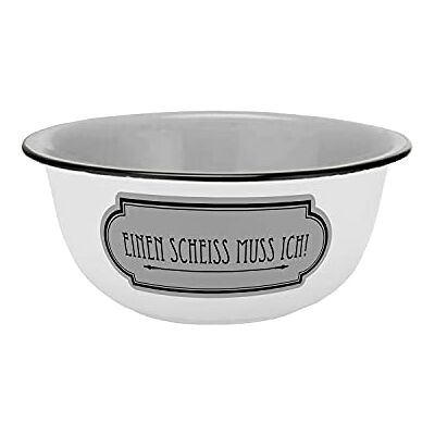 Gedalabels infinite by GEDA LABELS (INFKH) 17744 Bol à céréales en porcelaine Inscription en allemand Ein en Scheiss muss ich Gedalabels infinite by GEDA LABELS (INFKH) 17744 Bol à céréales en porcelaine Inscription en allemand Ein en Scheiss muss ich