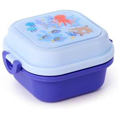Puckator Bento Boîte à déjeuner avec couverts et fermeture à clip – Animaux marins – Mariniverse – Schiscetta déjeuner Puckator Bento Boîte à déjeuner avec couverts et fermeture à clip – Animaux marins – Mariniverse – Schiscetta déjeuner